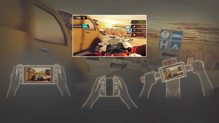 На скриншоте указаны варианты управления. Nintendo Labo Vihicle Kit среди них нет