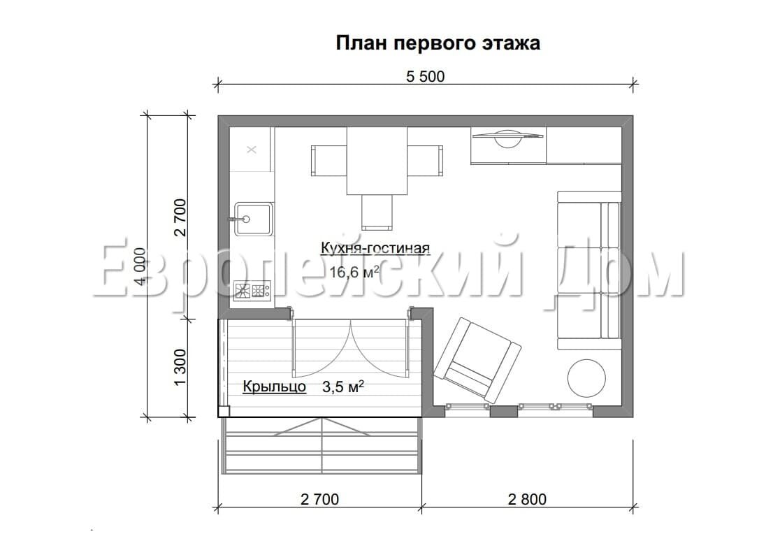 Планировка первого этажа. Источник фото: dom-bt.com