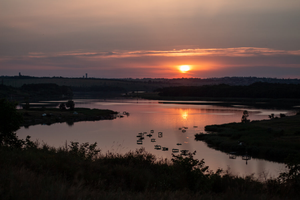 Фото заката на этой речке