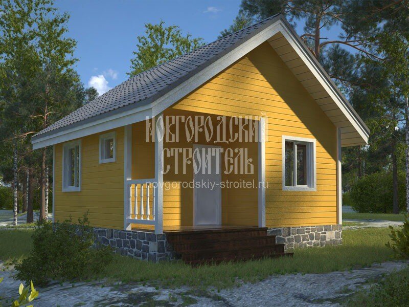 Визуализация проекта, вид спереди-слева