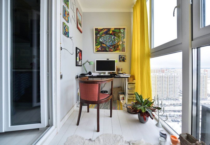 Организация рабочего места на балконе