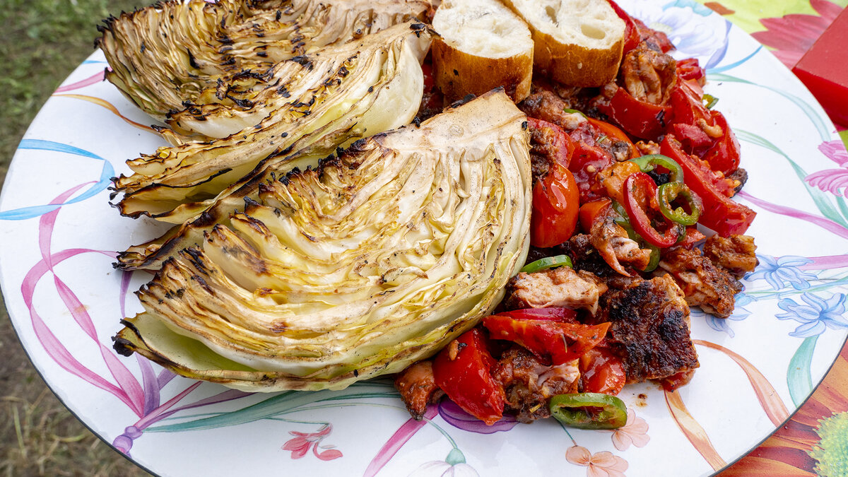 Капуста на гриле