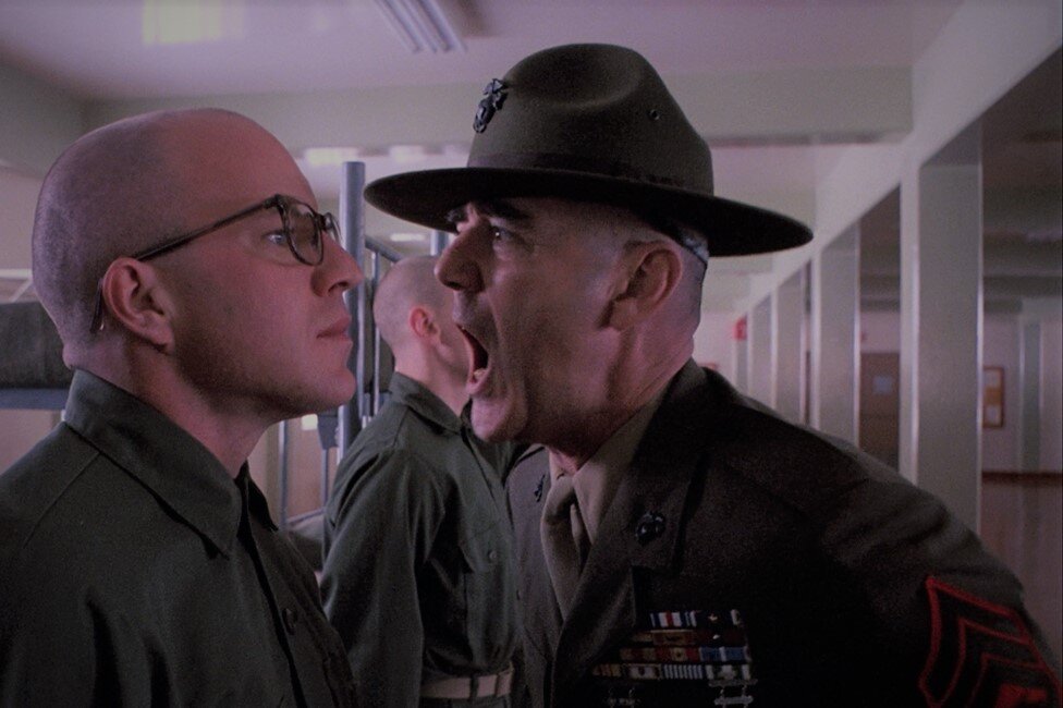 Кадр из фильма "Цельнометаллическая оболочка" Стенли Кубрика