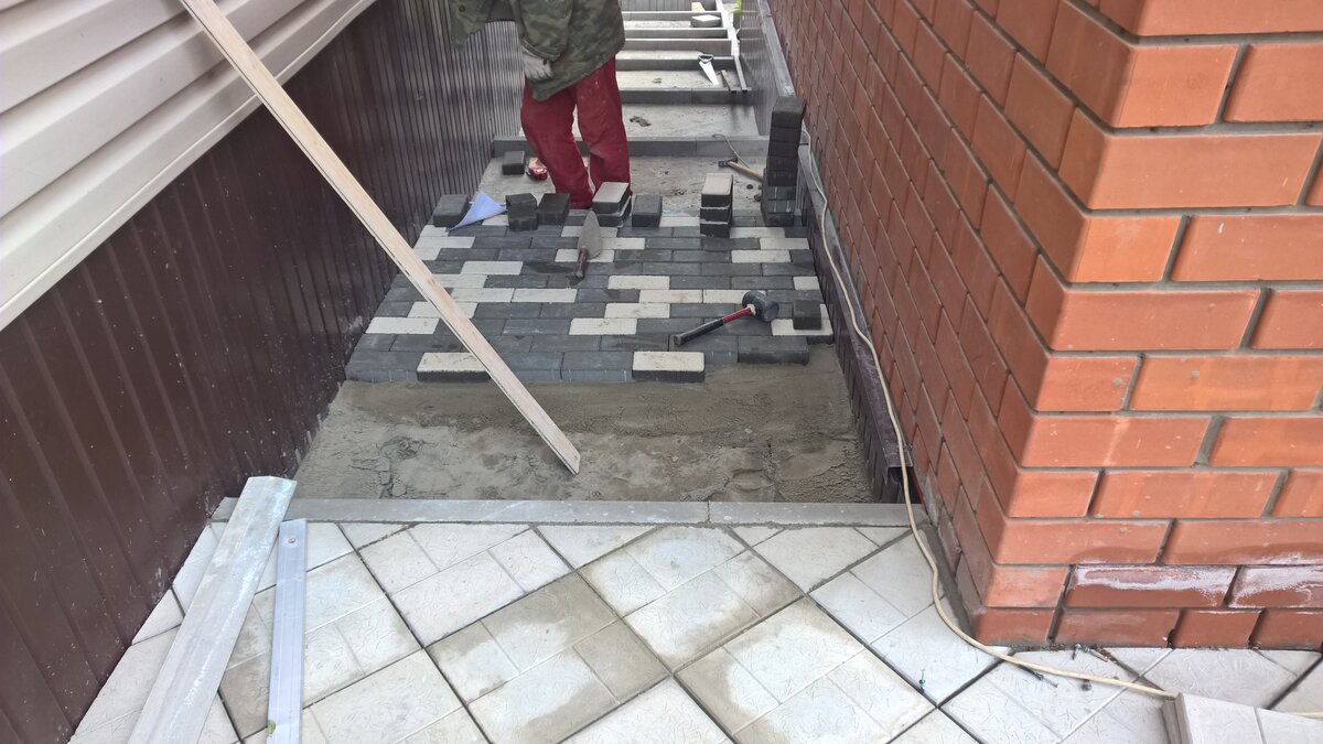 Укладка брусчатки