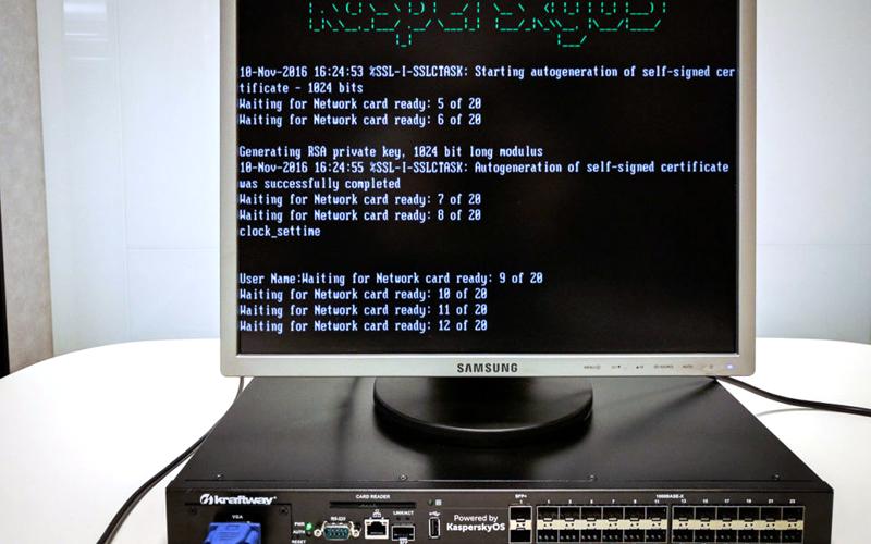 Коммутатор Kraftway под управлением KasperskyOS (источник фото: блог Евгения Касперского, eugene.kaspersky.ru)