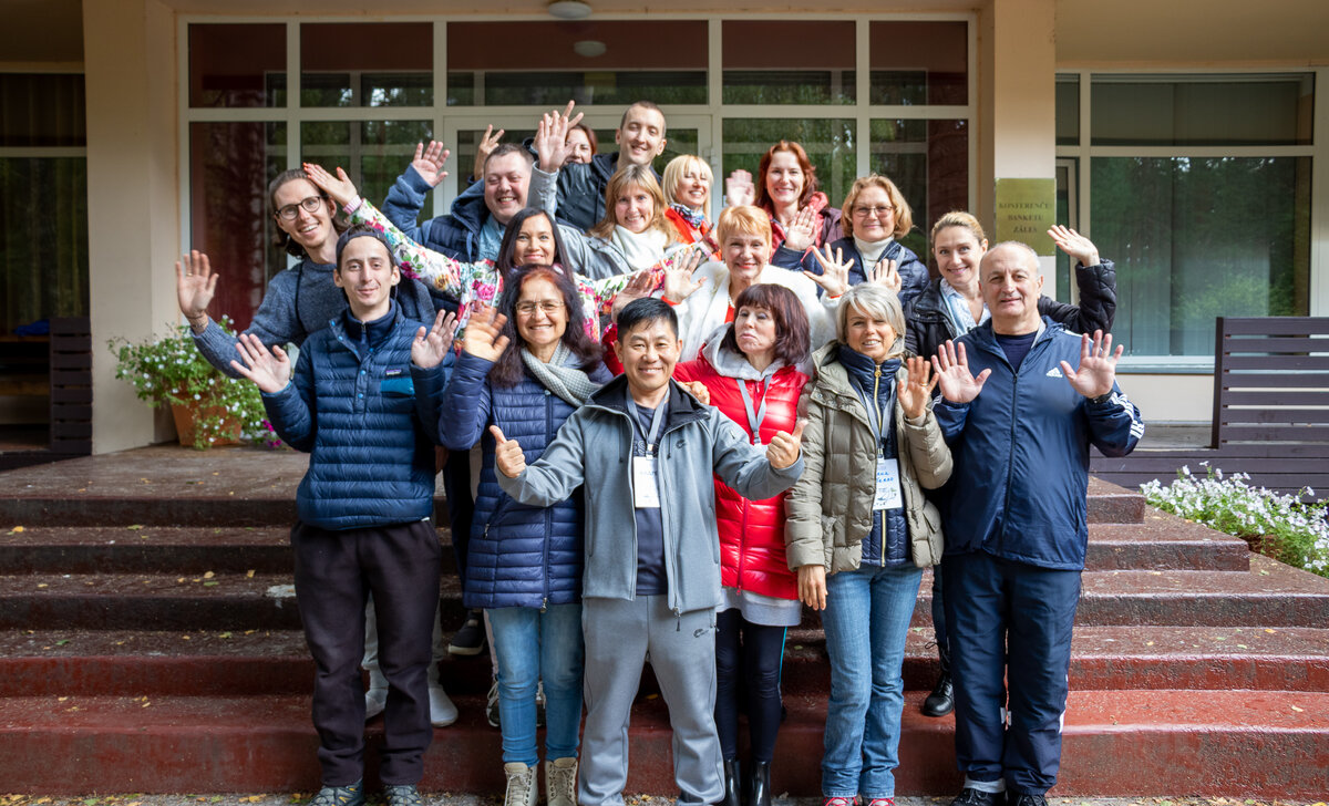 Ребята из Европы на ретрите сентябрь 2019, Латвия