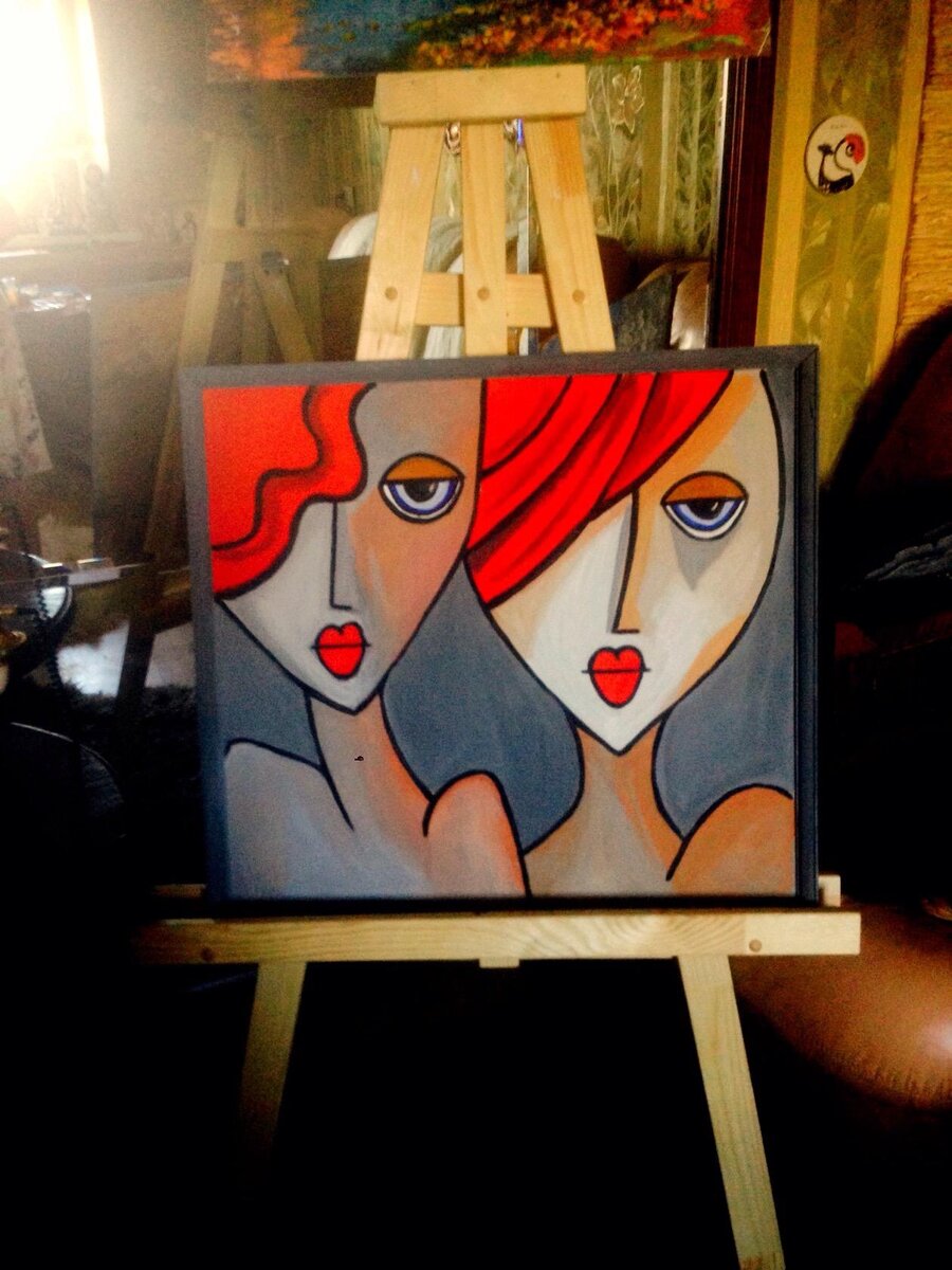 Это первые работы гуашью