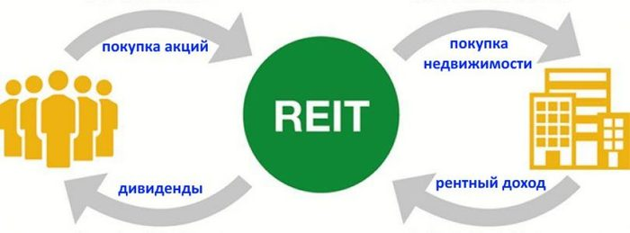 Схема работы REIT инвестиций