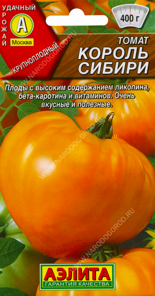 Томат Король Сибири, Аэлита