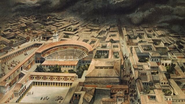 3D реконструкция римского города Помпеи,