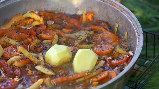 Хашлама по-русски из сочной баранины. Самое вкусное блюдо которое я пробовал