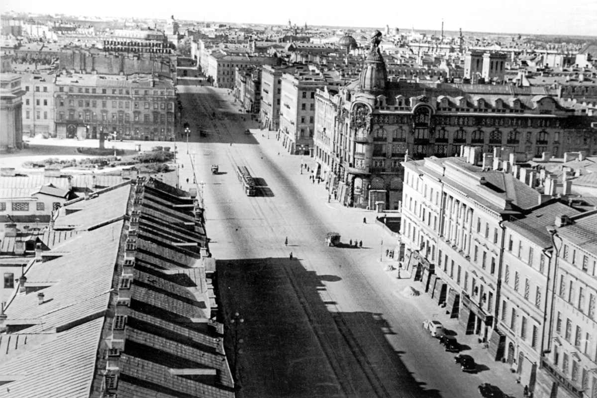 Невский проспект Санкт-Петербург 1941 год