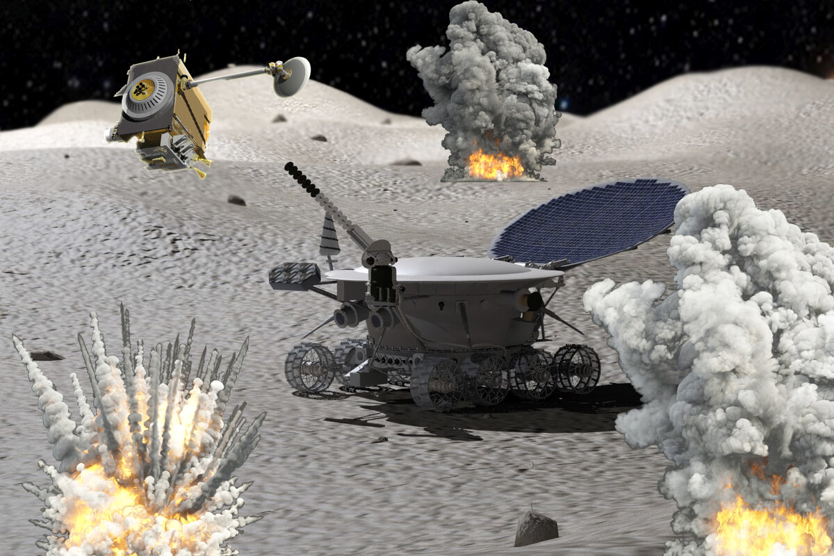 Как американский лунный зонд LRO бомбил советские луноходы