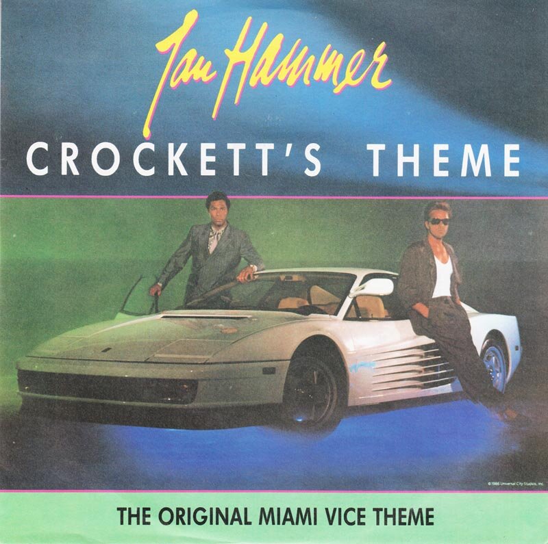 Обложка сингла "Crockett's Theme" композитора Яна Хаммера