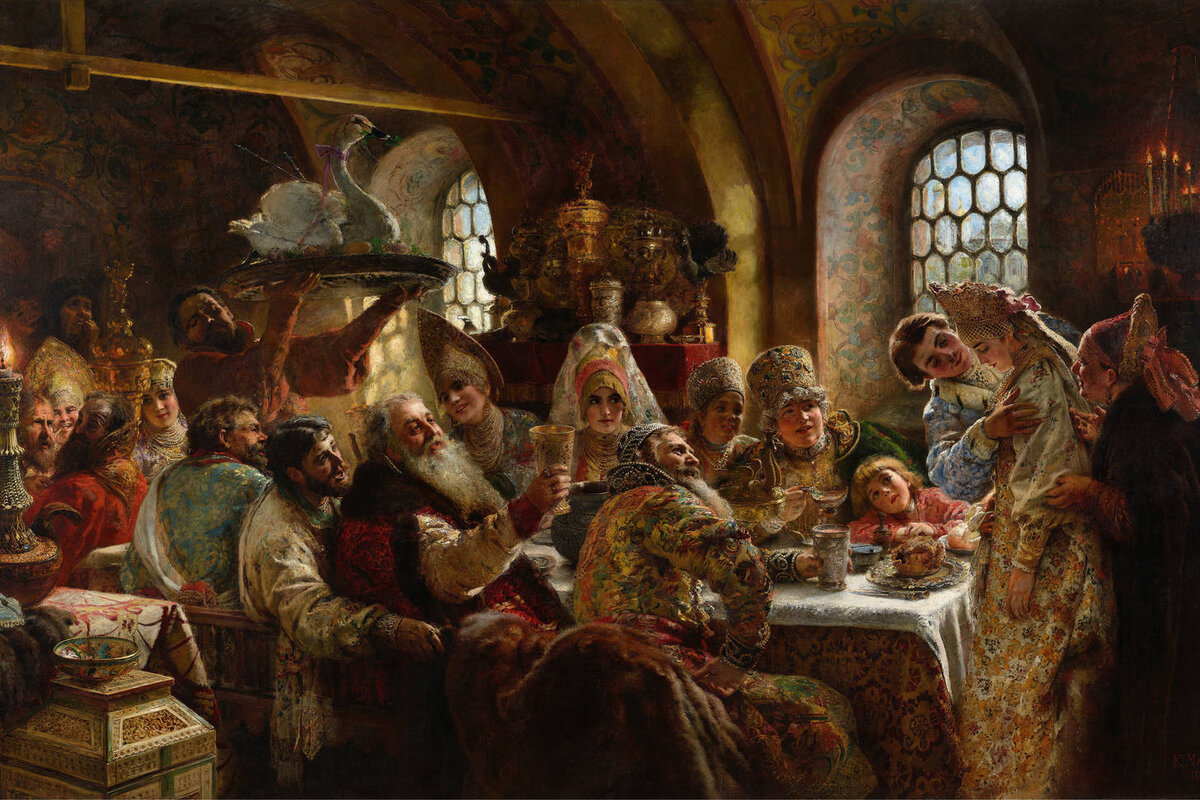 " Боярский свадебный пир 17 века" 1883г.