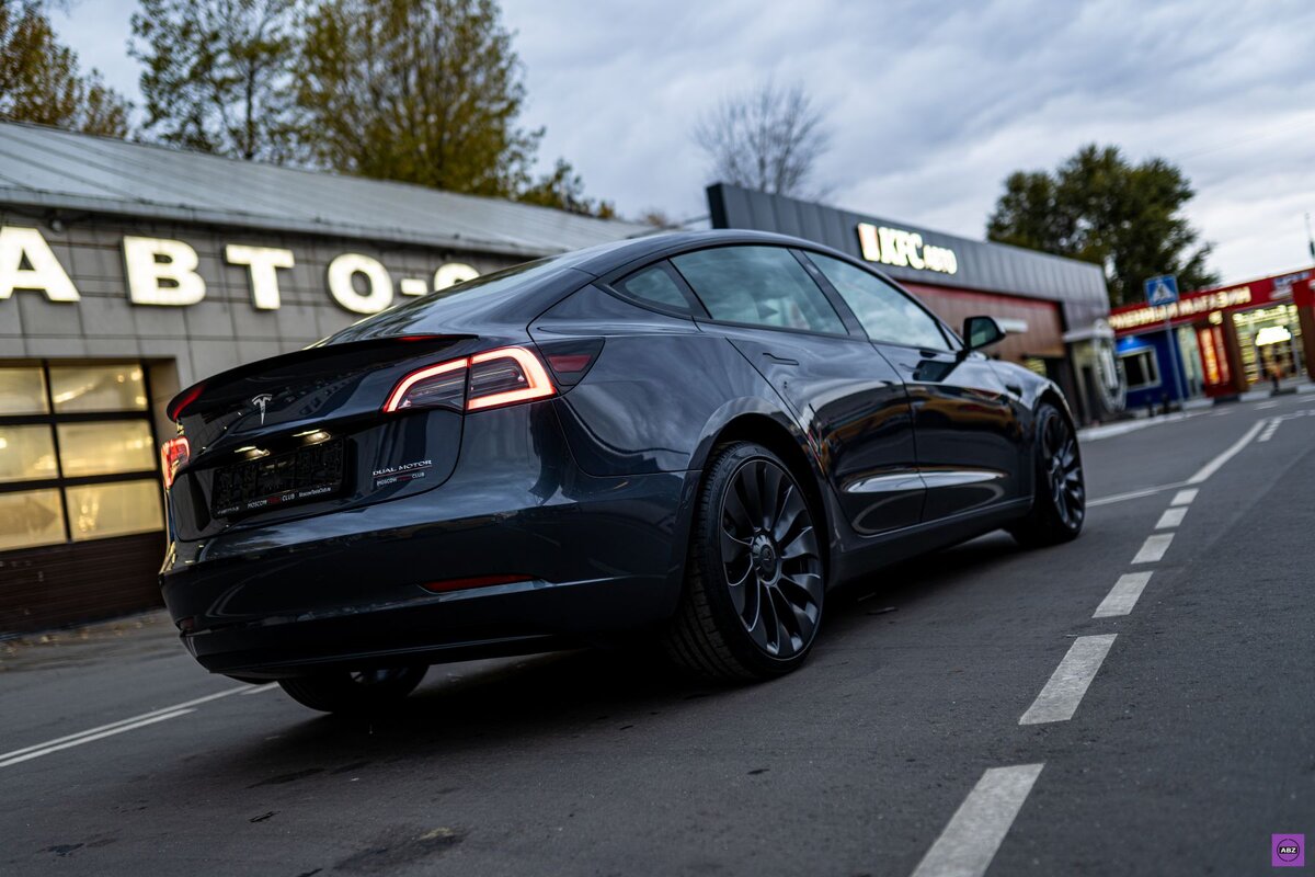 Новая Tesla Model 3 под матовым полиуретаном | ABZ Детейлинг | Дзен