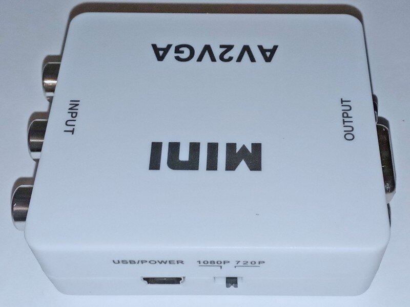 Конвертер из AV в VGA (AV2VGA) / Переходник AV на VGA