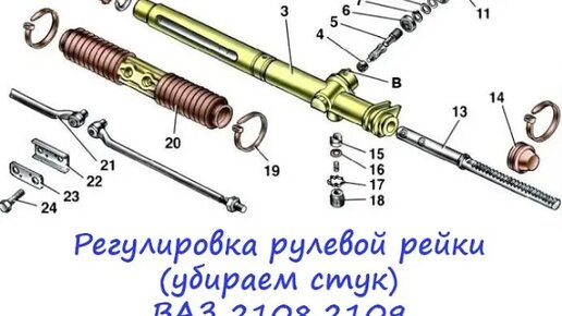 Регулировка рулевой рейки