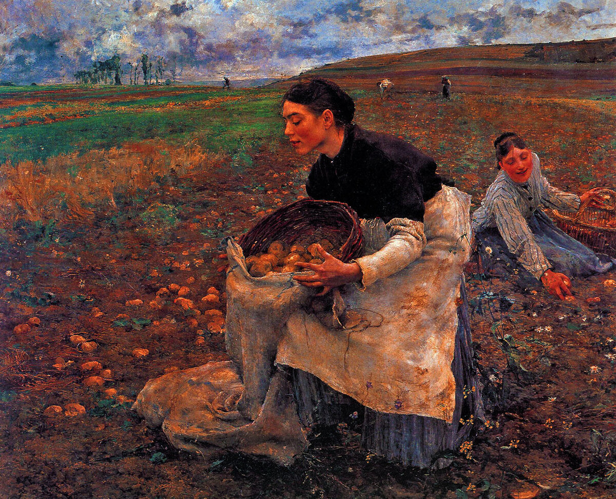 Художник Ж. Бастьен-Лепаж "Урожай картофеля"