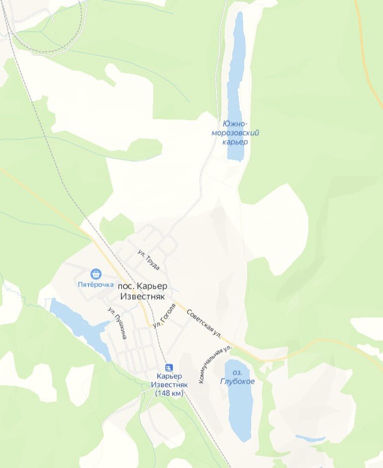 Окрестности и расположение Александровских озёр. 