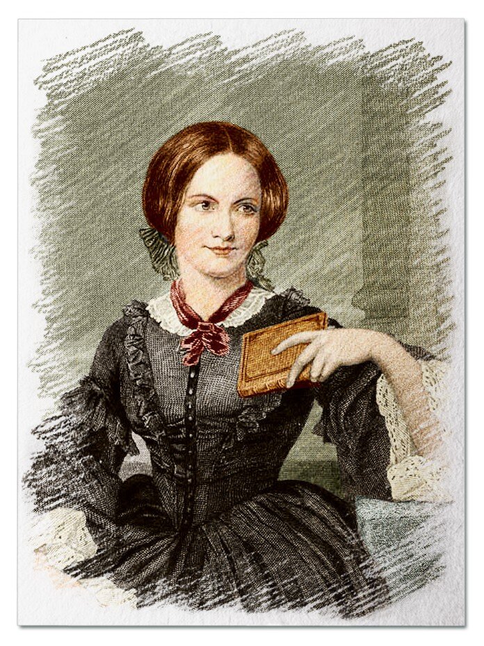 Шарлотта Бронте. Портрет 1873 года. Обработка - моя, специально для блога