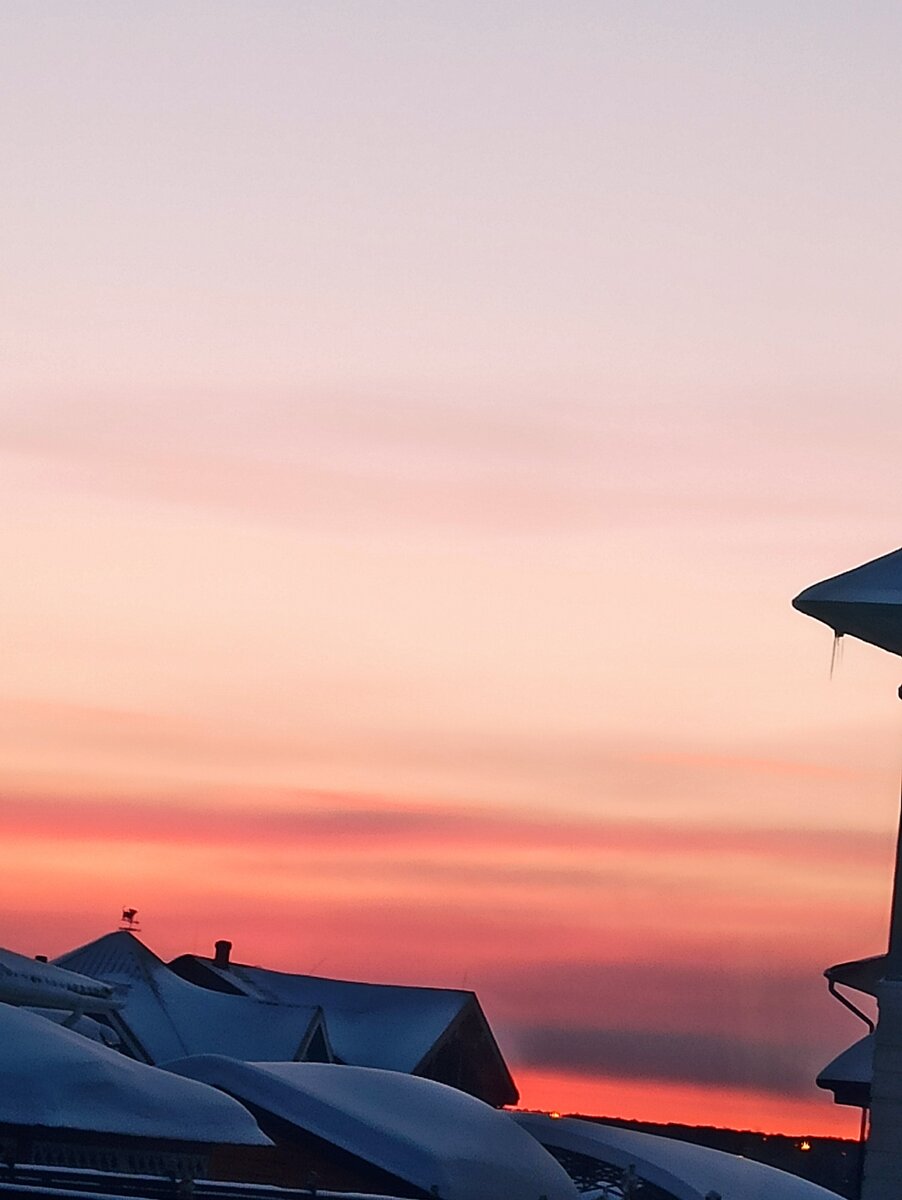 Изолируется всей семьёй. Глядим на закат...