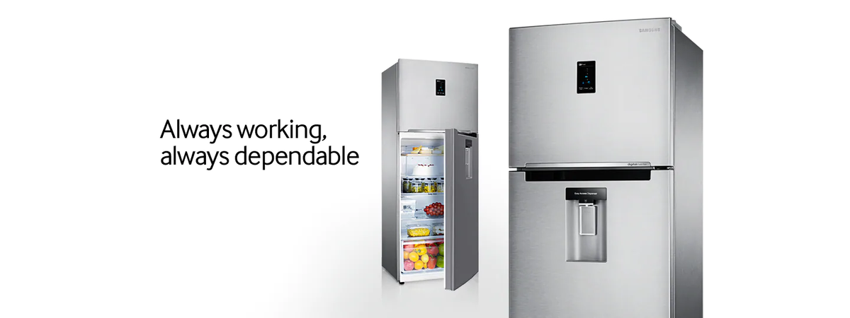 Сверхинтеллектуальная и прочная технология холодильника Samsung обеспечивает надежную работу. 