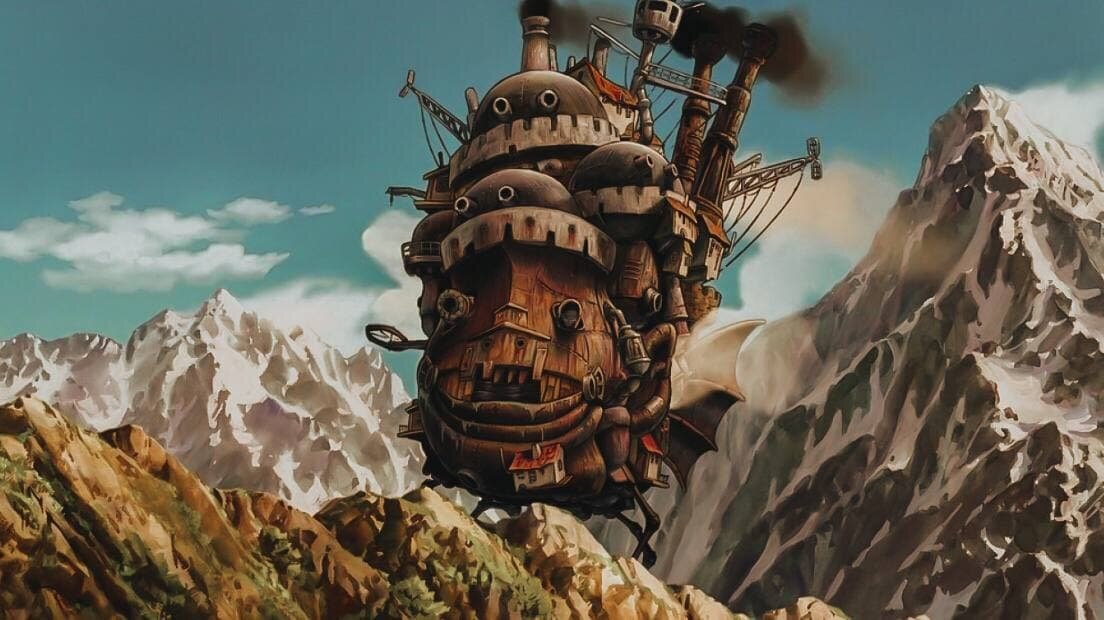 Кадр из мультипликационного фильма «Ходячий замок», 2004