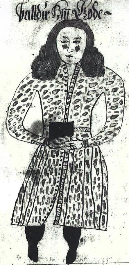 Бальдр. Рисунок  1680 года