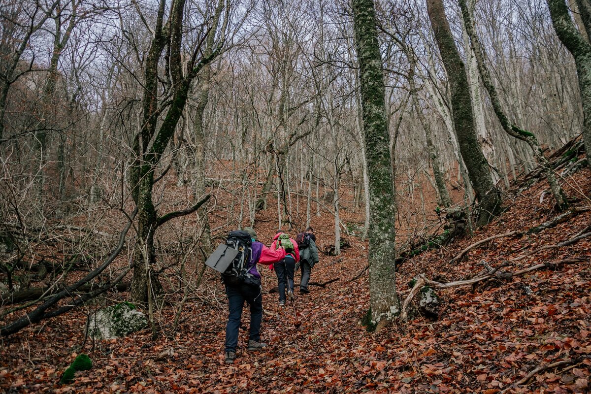 После поворота на право  