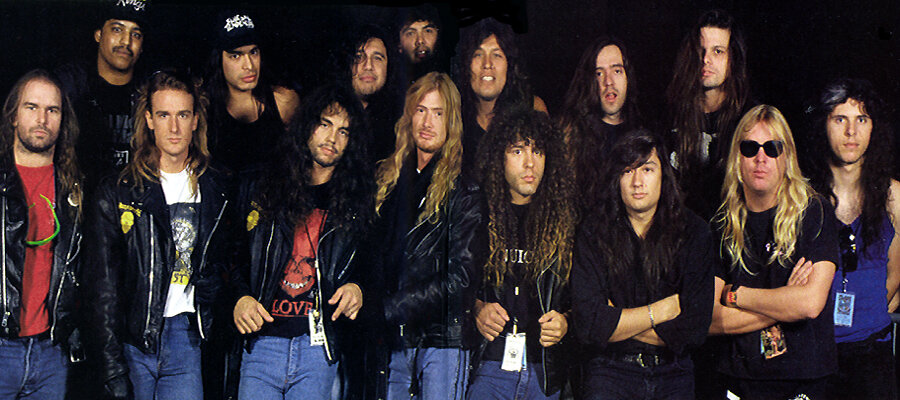 Историческое столкновение титанов Megadeth, Slayer, Testament & SuiсidаI Tendencies в 1990 году