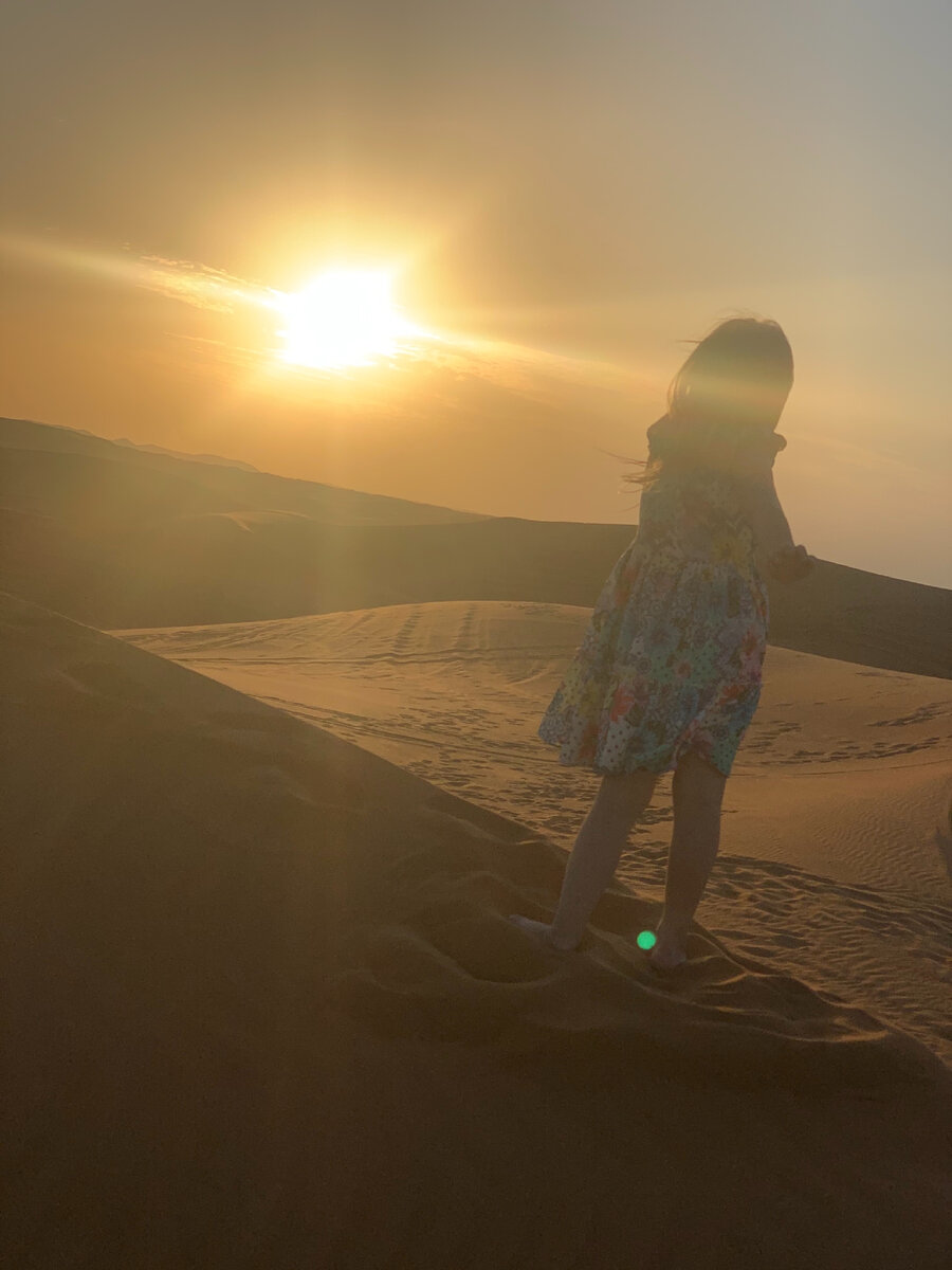 На моем канале есть видео где дочь впервые увидела пустыню, ее эмоции незабываемы... эта была ее мечта, которая сбылась ...