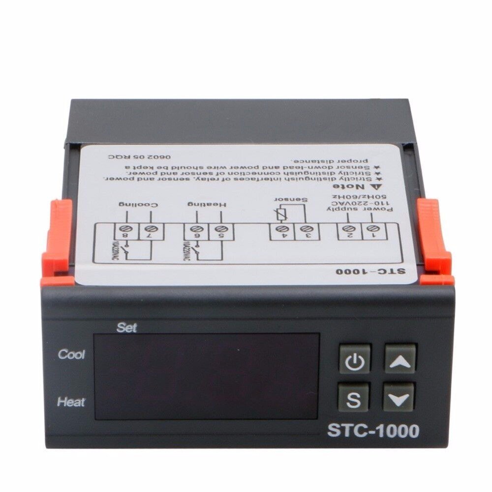 Stc 1000 подключение. Контроллер STC 1000. Термостат STC-1000. Регулятор температуры-термостат STC-1000. Корпус для STC-1000.