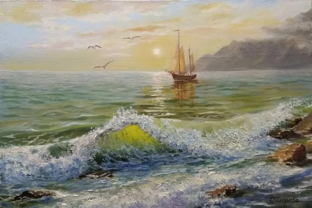 Картина из свободных источников  ХУДОЖНИК ОЛЬГА ТИКУНОВА