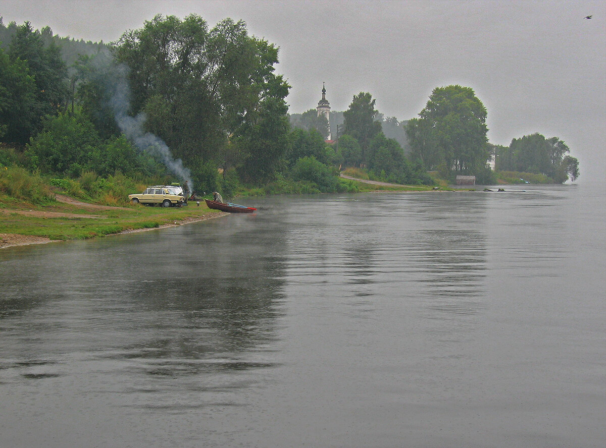 Волга, Плес, дождик
