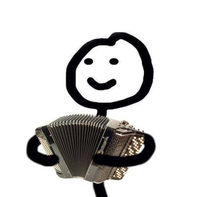 Это человечек с баяном
