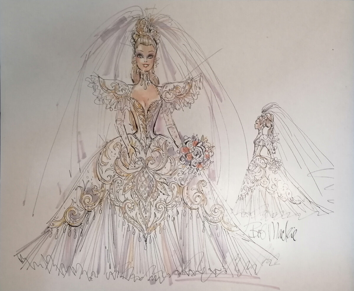 Постер с дизайном платья (фото автора)