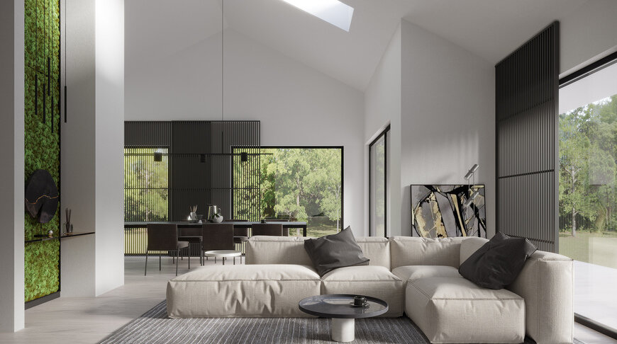 Современная гостиная зона