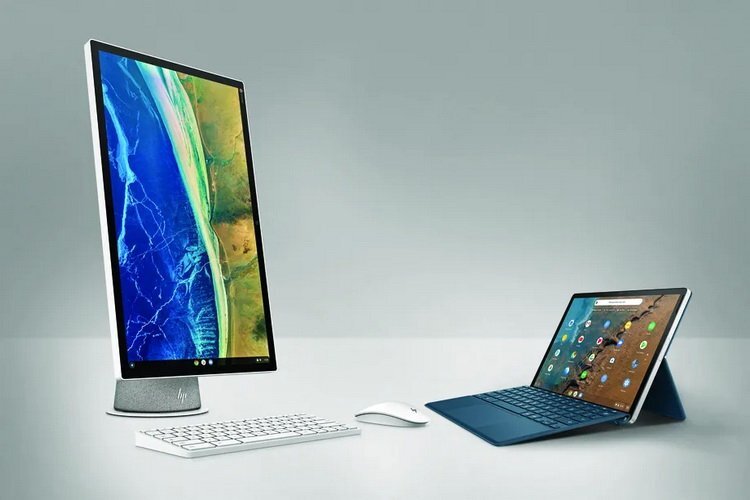 Моноблок HP Chromebase AiO и планшет HP Chromebook x2 11