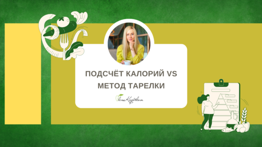 Подсчёт калорий VS Метод тарелки