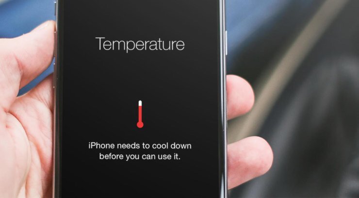 iPhone нагревается? Перестаньте его использовать и уберите в тень
