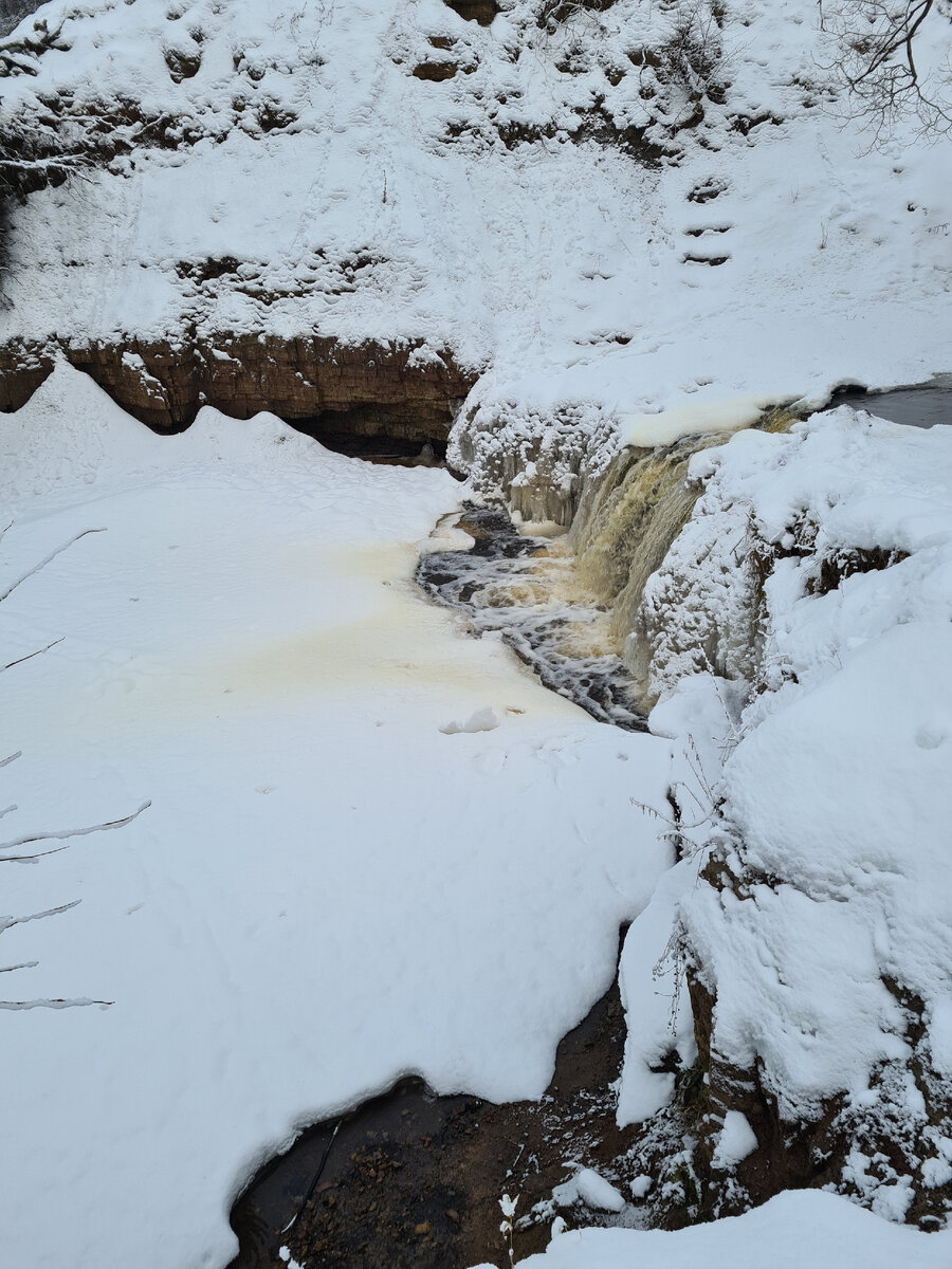 Саблинский водопад. январь 2021. Фото мое.