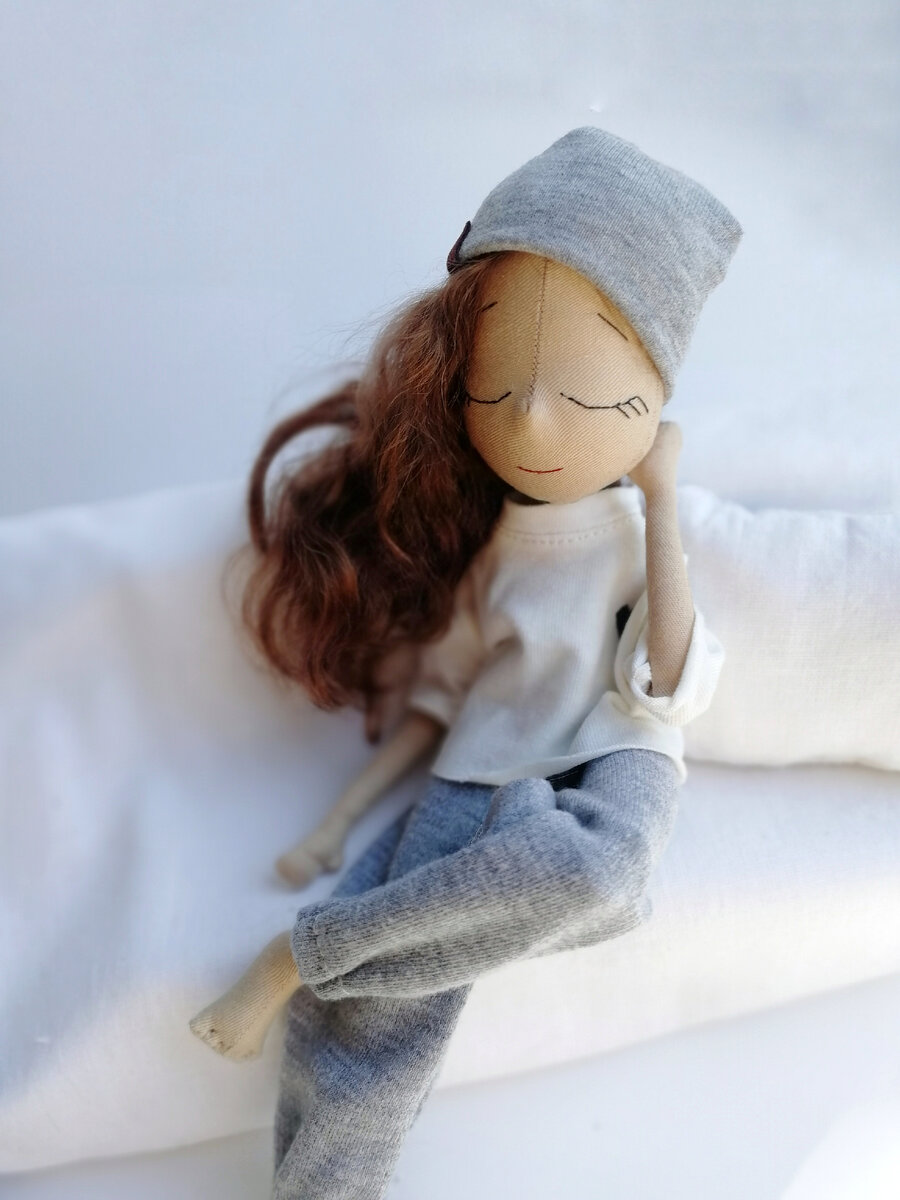 Текстильная кукла bosonozhkadolls 