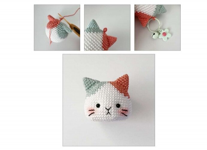 Котик-брелочек амигуруми. Мой перевод мастер-класса | Вязальные ...