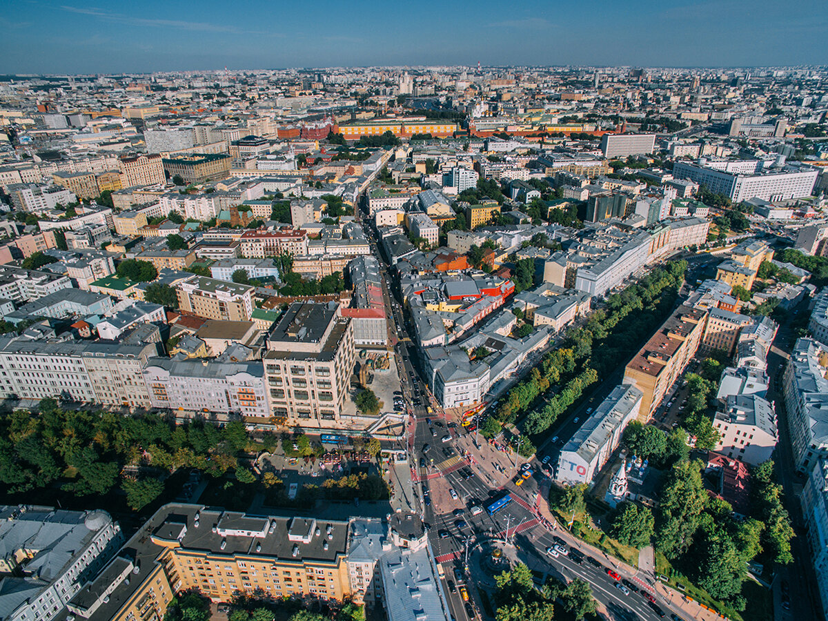 районы москвы с высоты