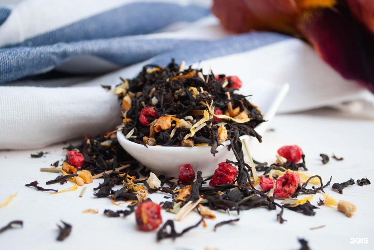 Чёрный чай с натуральными добавками