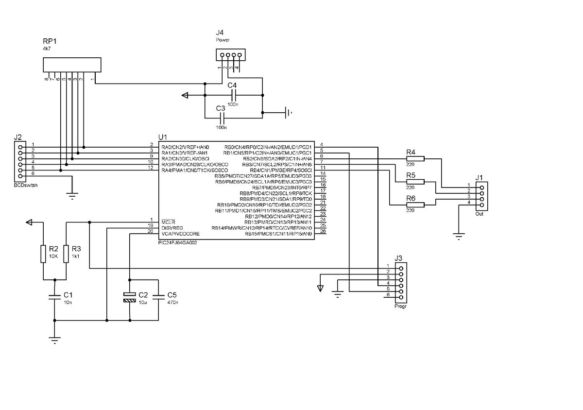 Схема платы контроллера