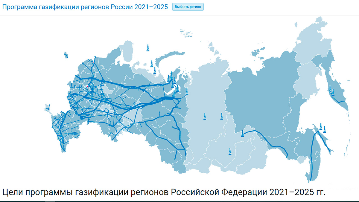 Карта по состоянию на 2021-й год