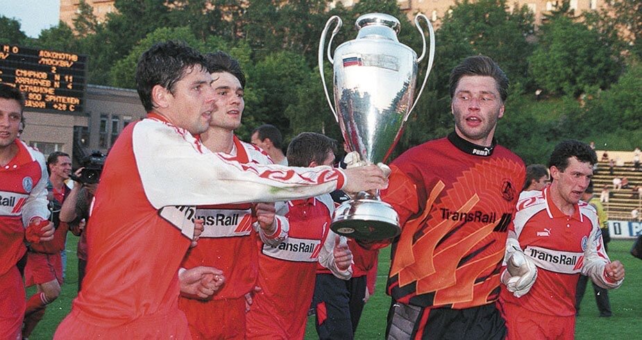 Чугайнов, Косолапов и Овчинников с Кубком России / fclm.ru