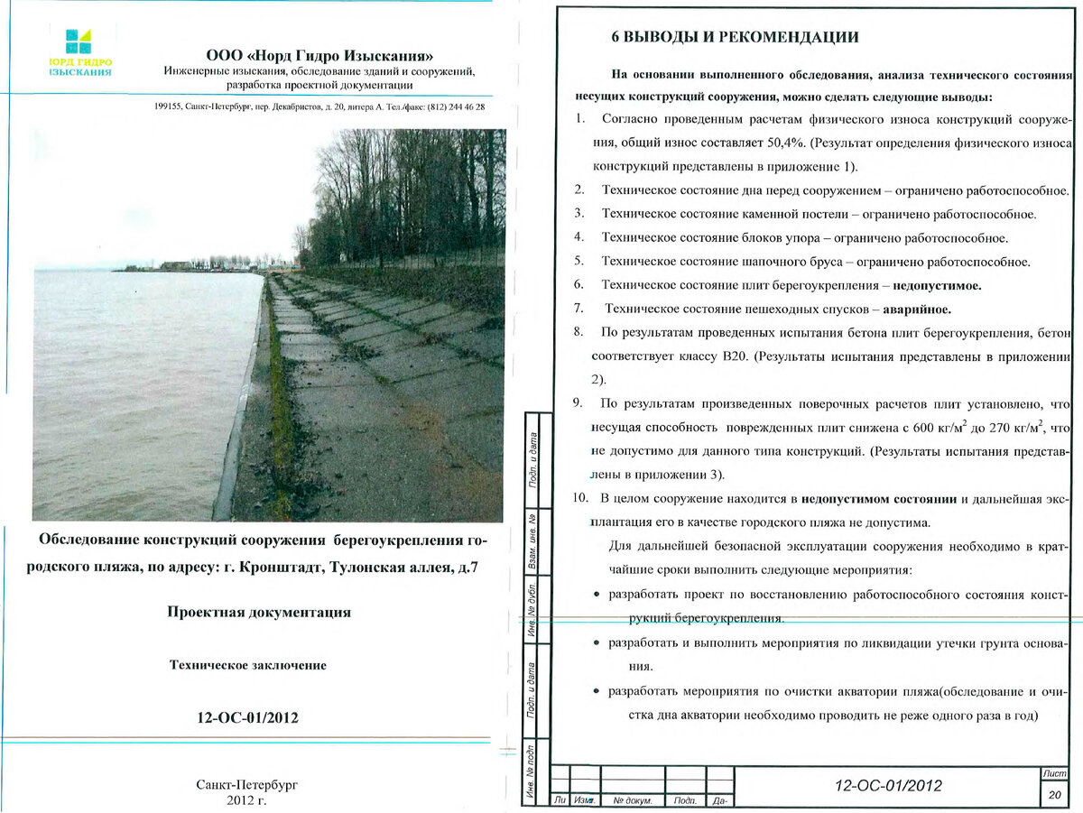 Заключение ООО "НГИ" 2012 года